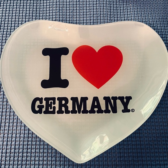 Heart Shaped Glass Dish-I ♥️ Germany - Picture 1 of 6